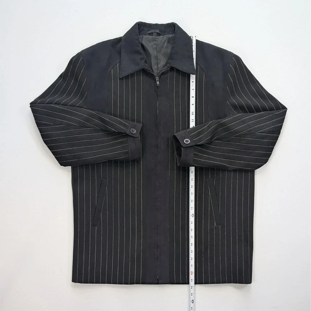 Pronti Collection by Phita Men's XXL Pinstripe Zip Jacket Lined - Picture 5 of 14